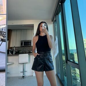 Altar’d State Faux Leather Shorts